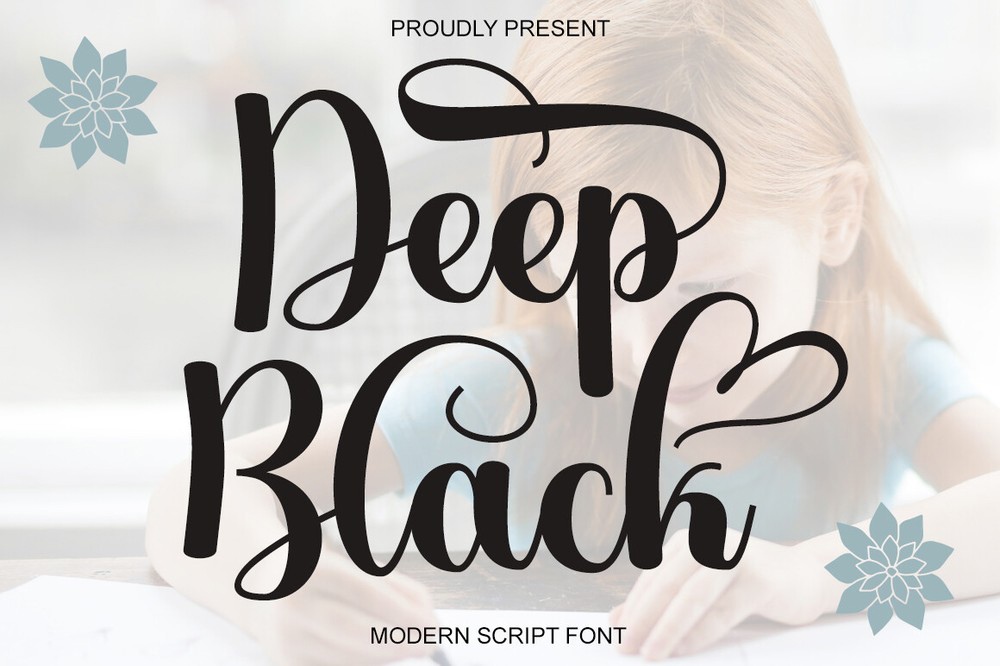 Deep Black Font