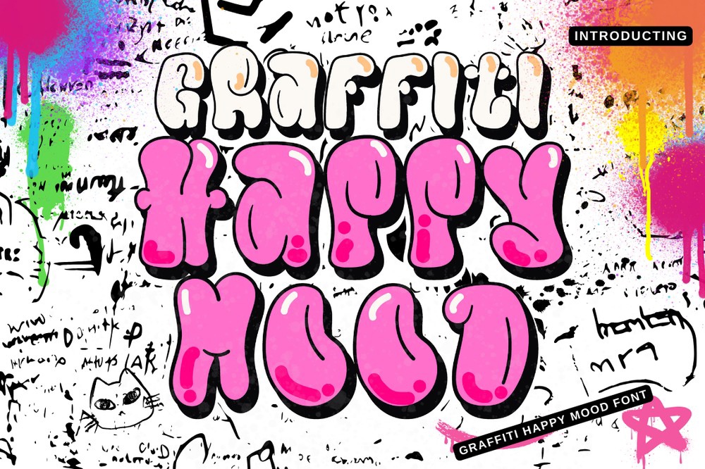 Graffiti Happy Mood Font