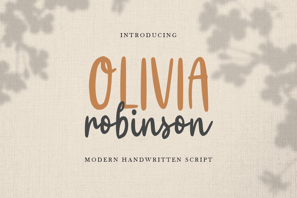 Olivia Robinson Font