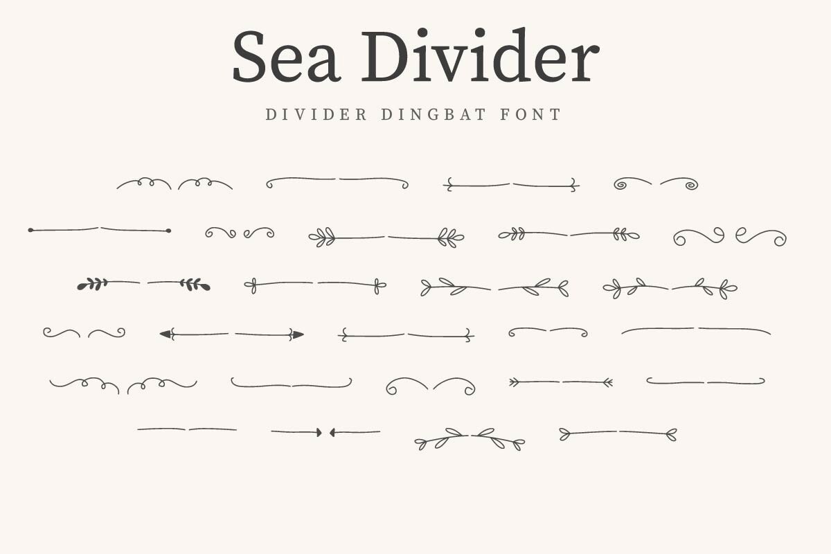 Sea Divider Font