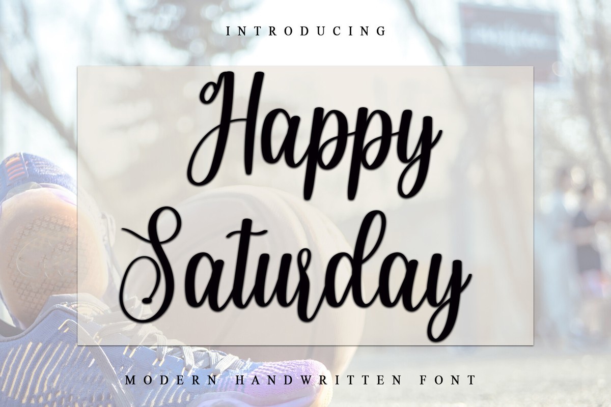 Happy Saturday Font