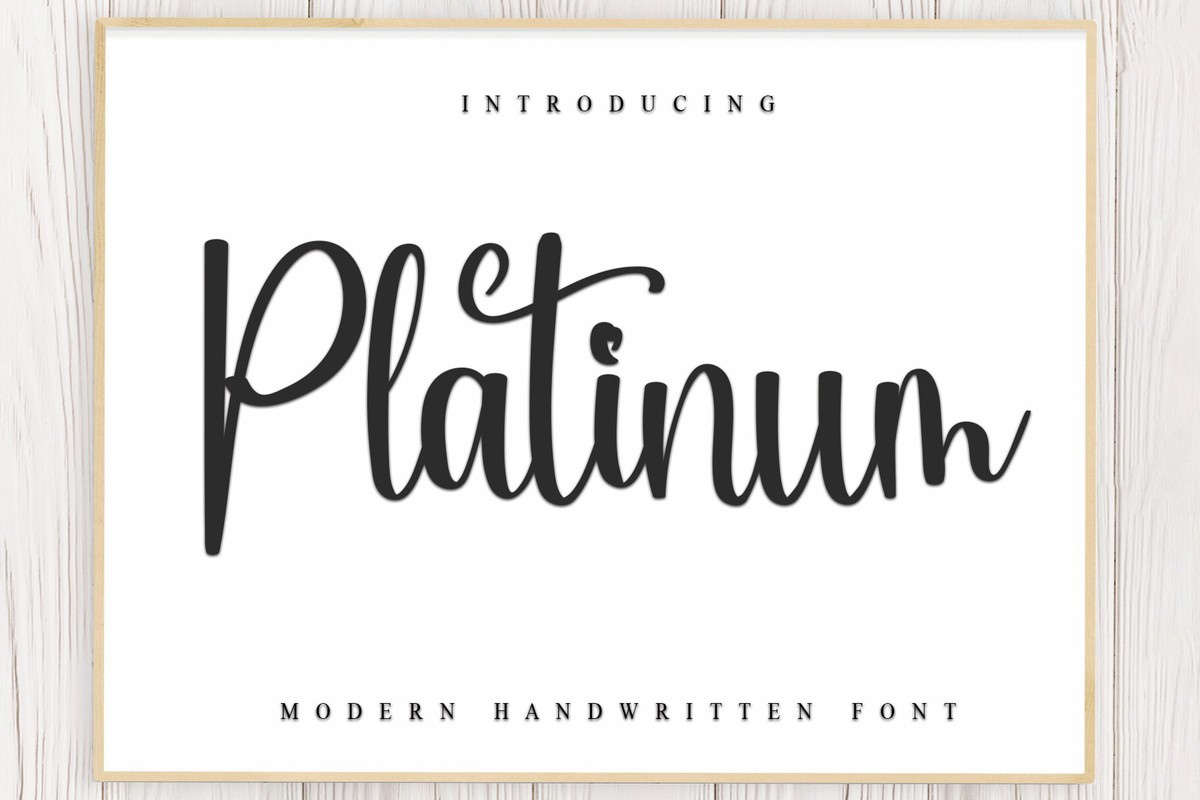 Platinum Font