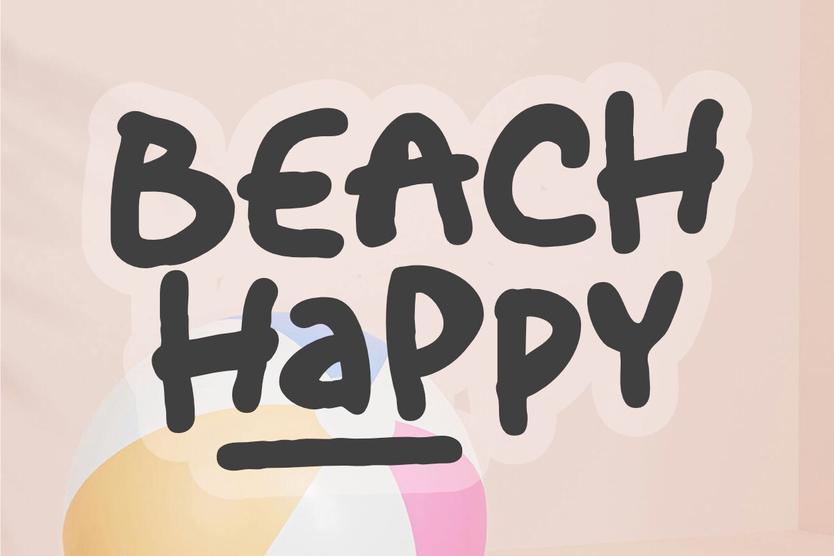 Beach Happy Font