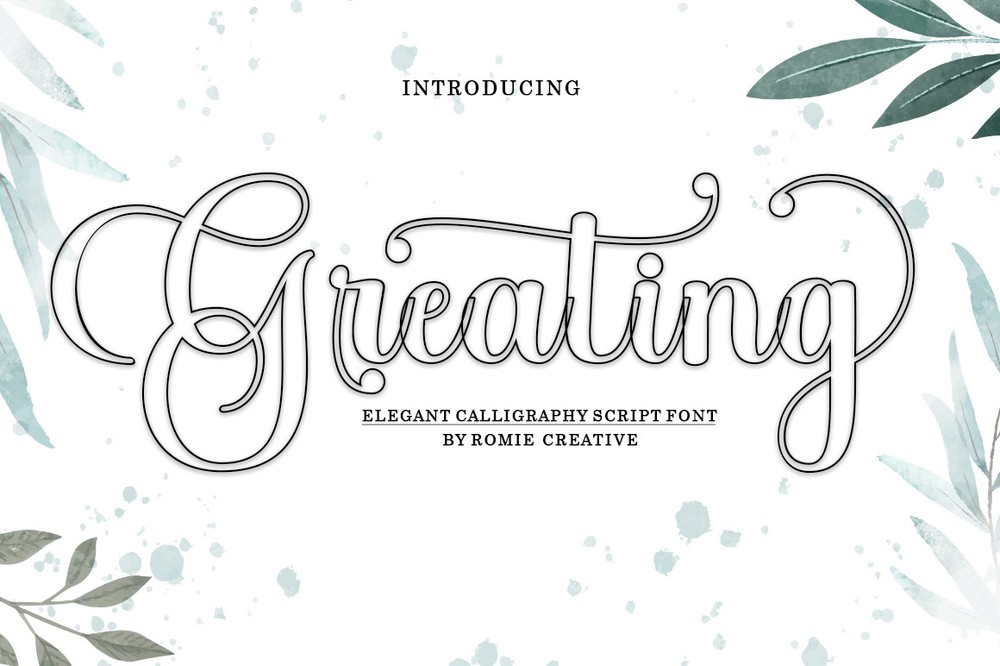 Greating Outline Font