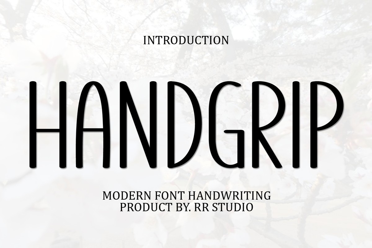 Handgrip Font