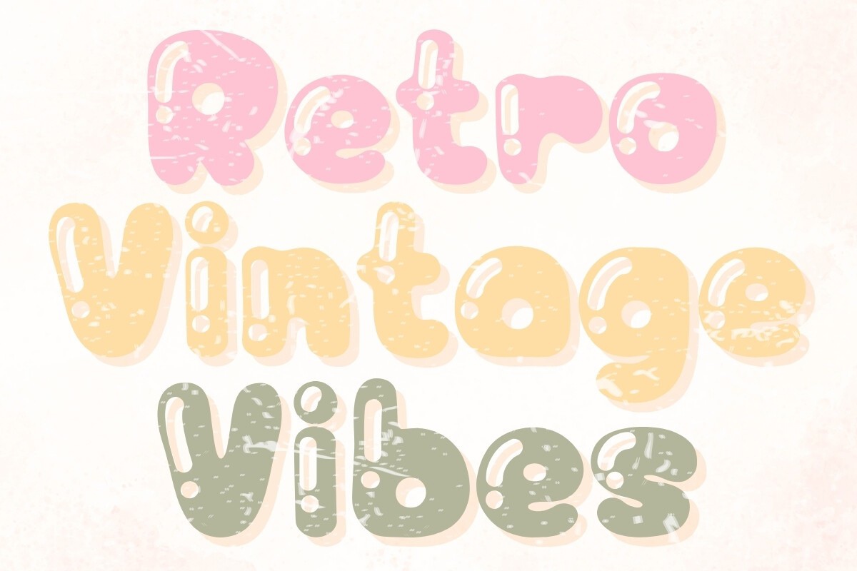 Retro Vintage Vibes Font
