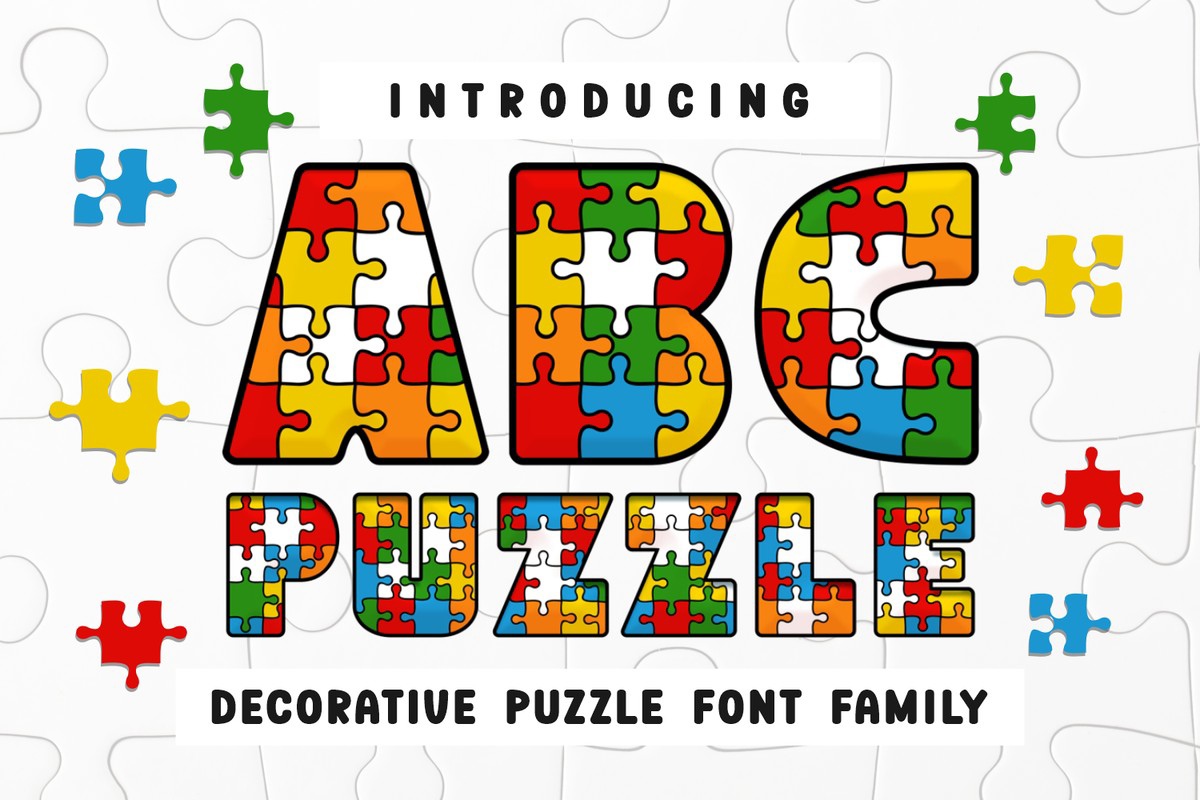 ABC Puzzle Font