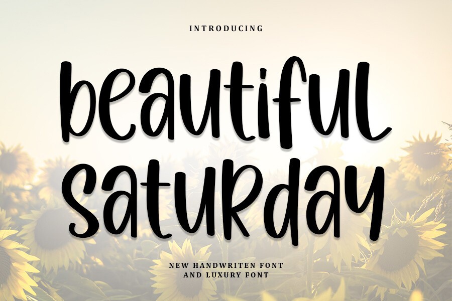 Beautiful Saturday Font