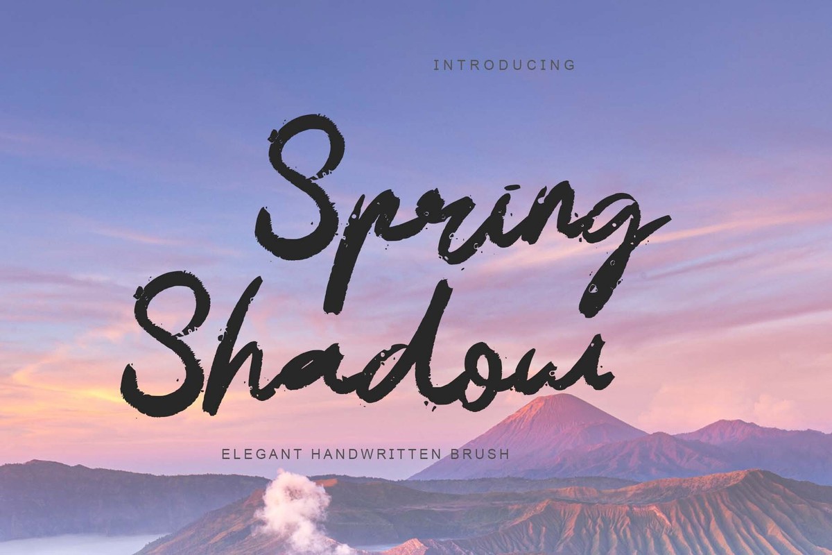 Spring Shadow Font