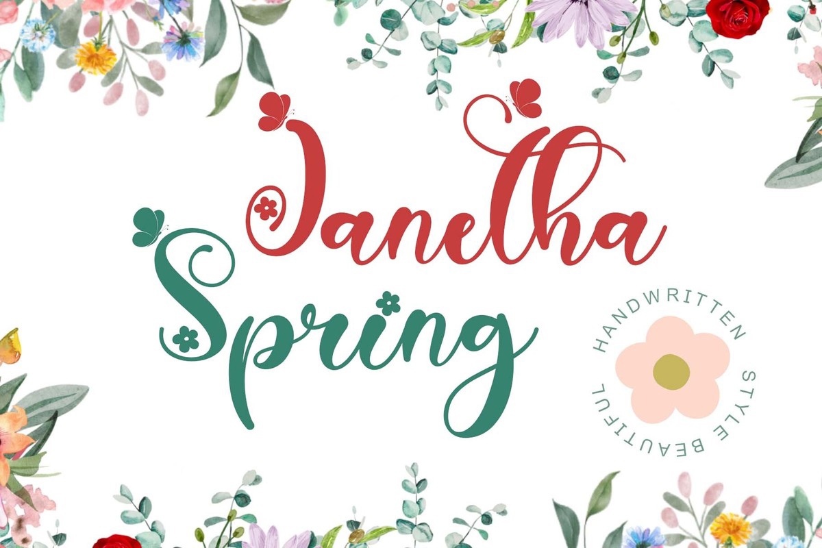 Janetha Spring Font