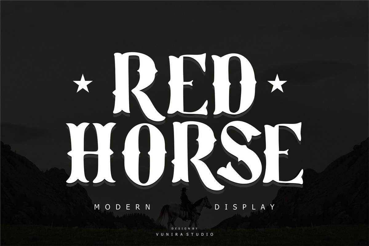 Red Horse Font