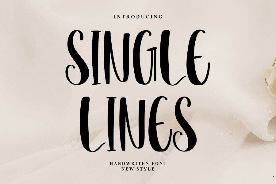 Single Lines Font