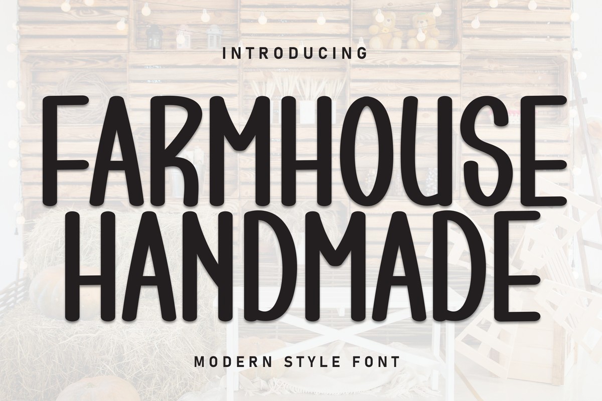 Farmhouse Handmade Font