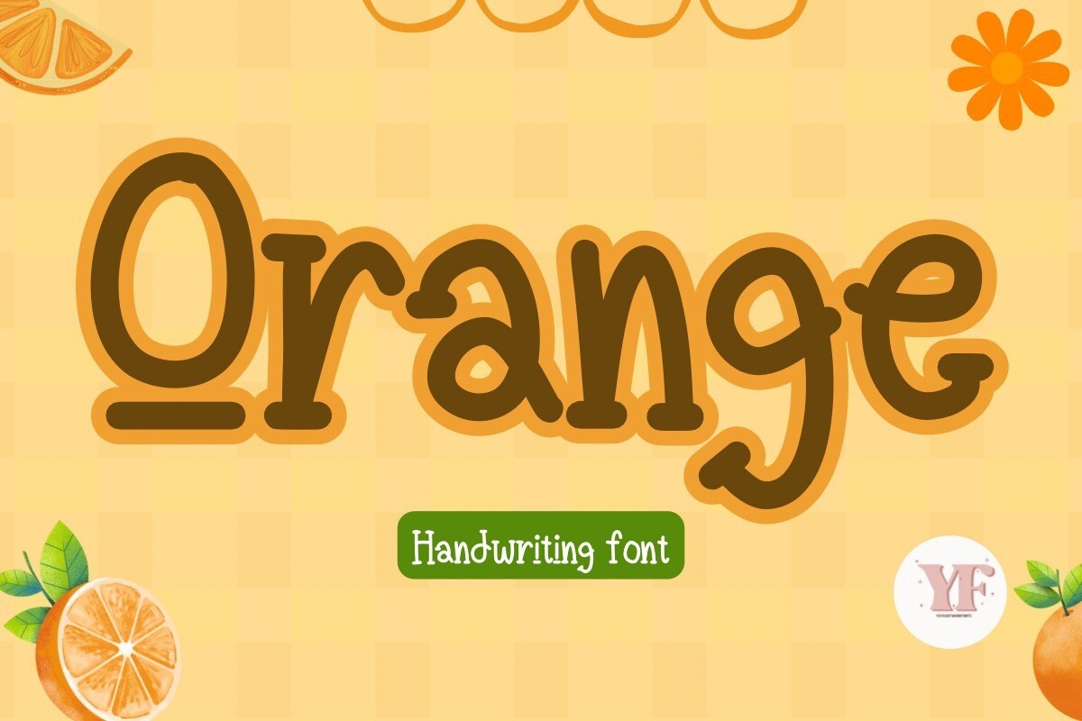 Orange Font