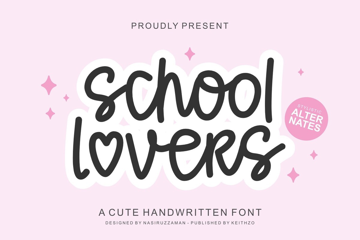 School Lovers Font