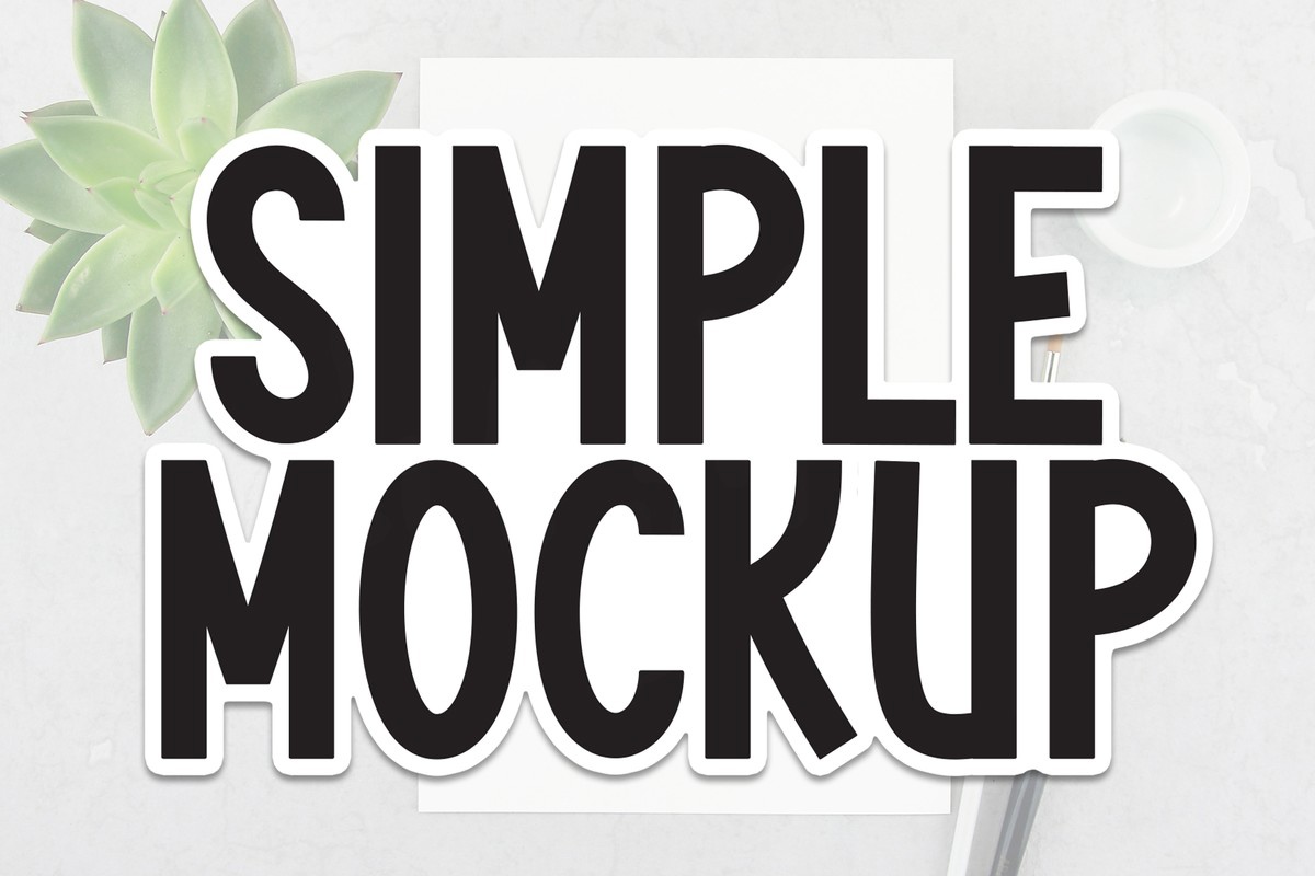 Simple Mockup Font