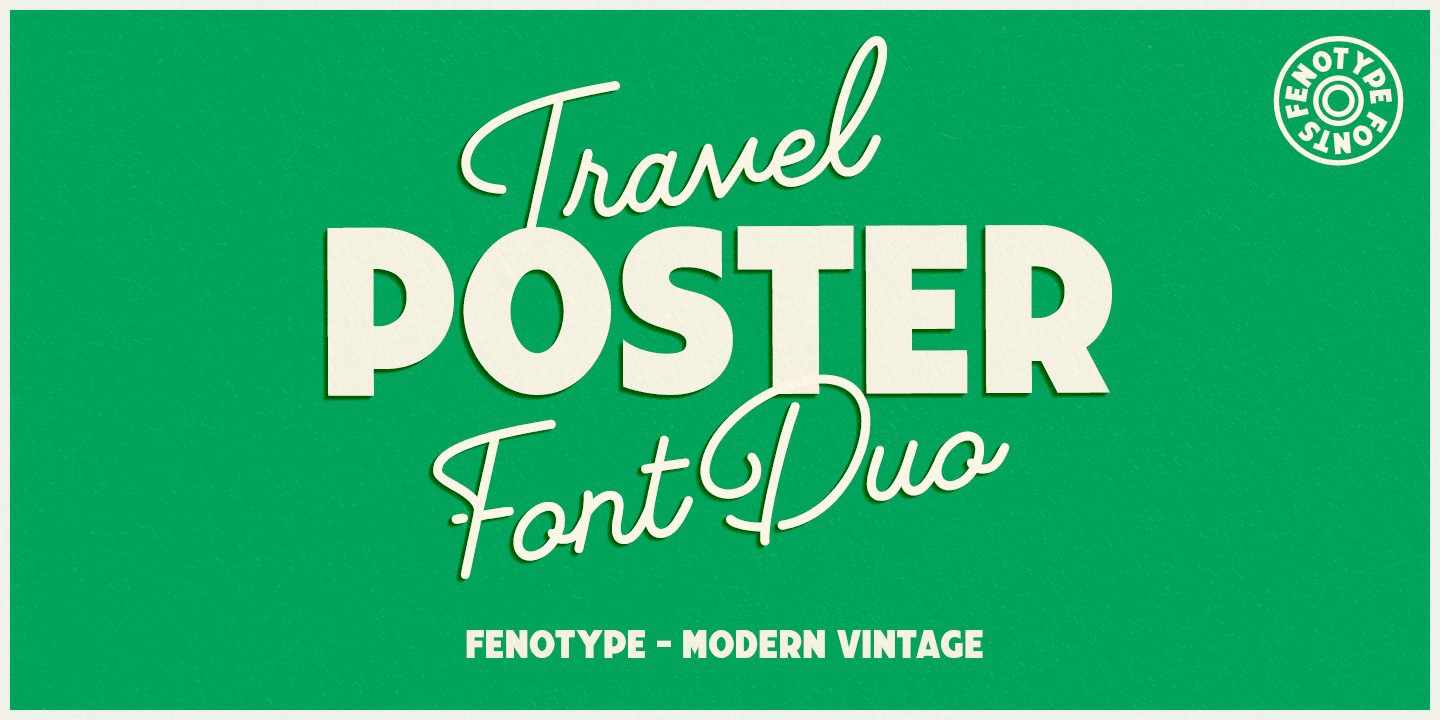 Travel Poster Font