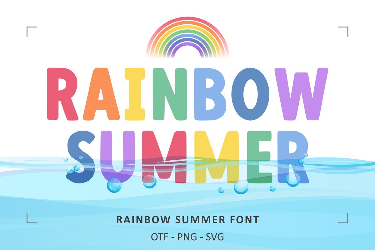 Rainbow Summer Font