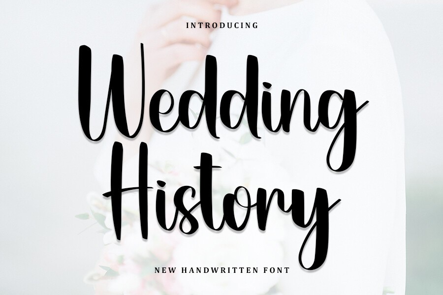 Wedding History Font