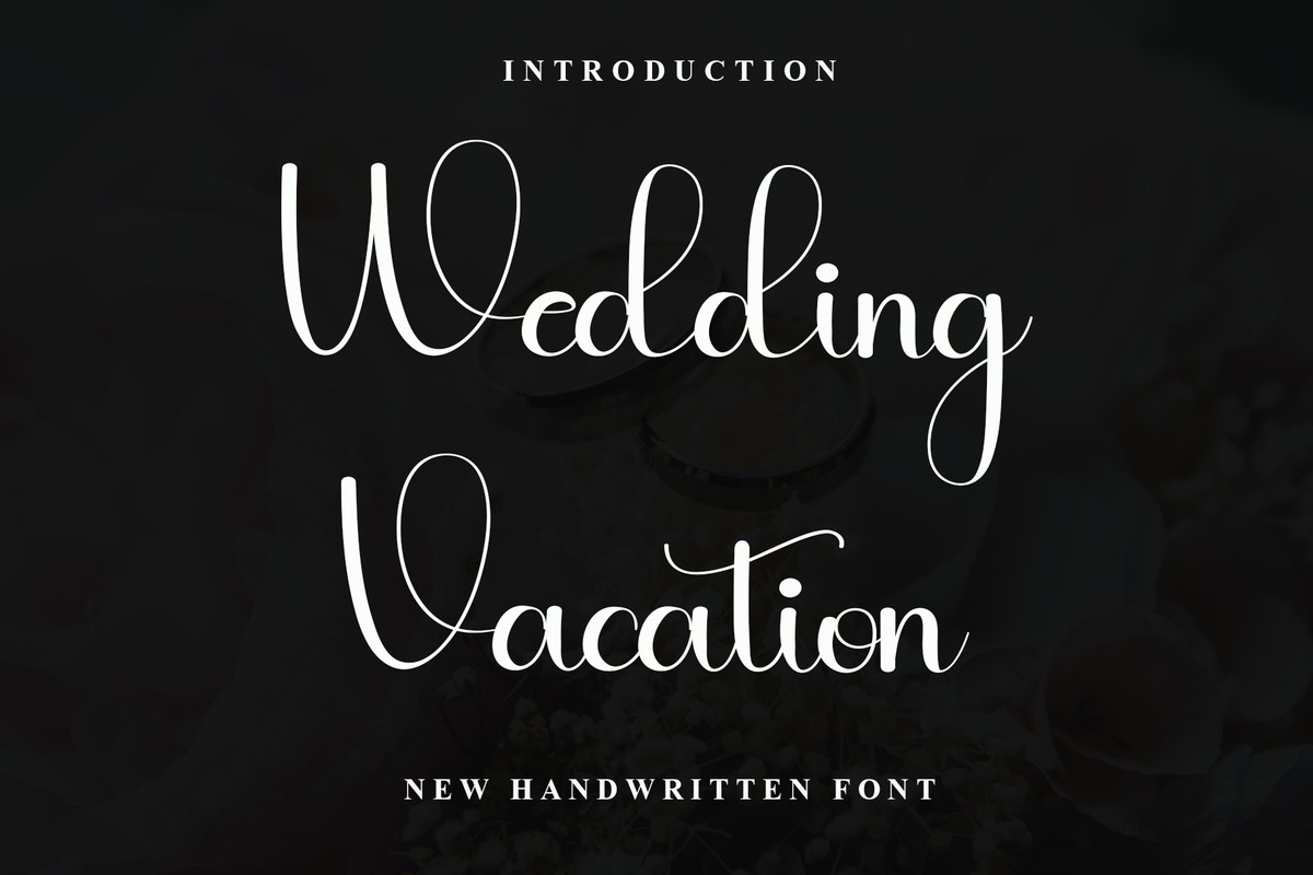 Wedding Vacation Font