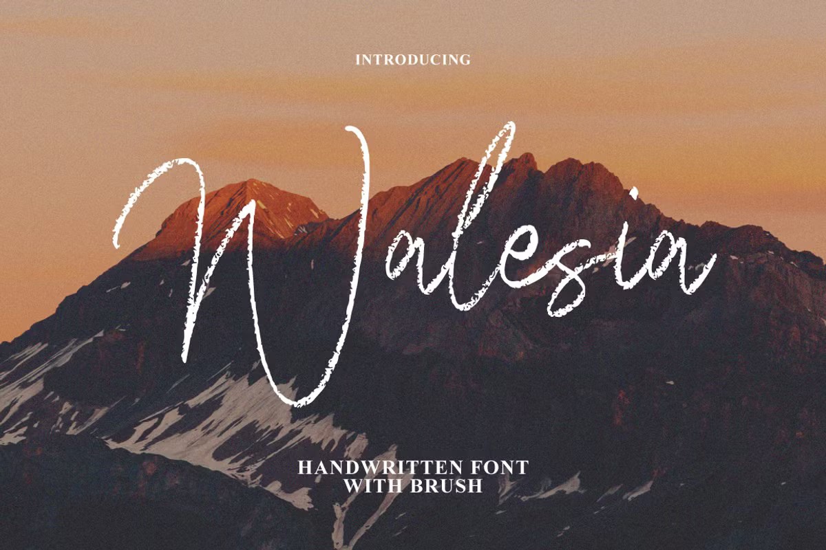 Walesia Signature Brush Font