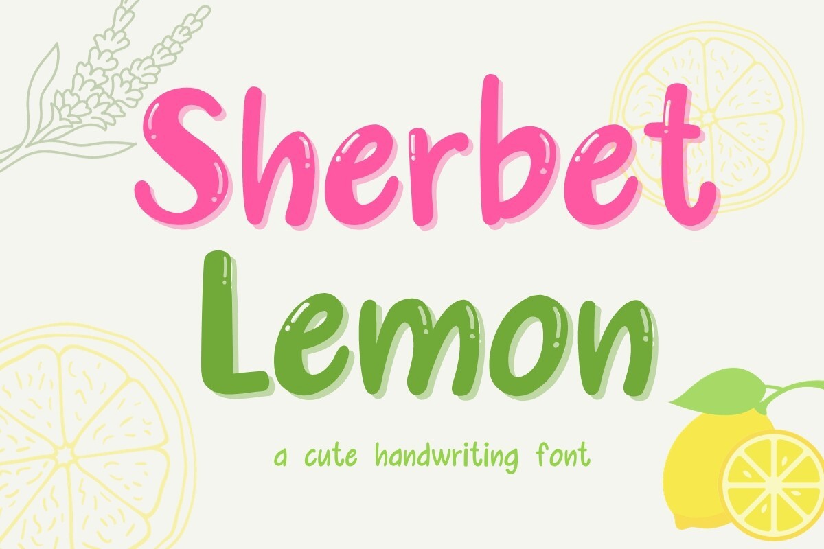 Sherbet Lemon Font