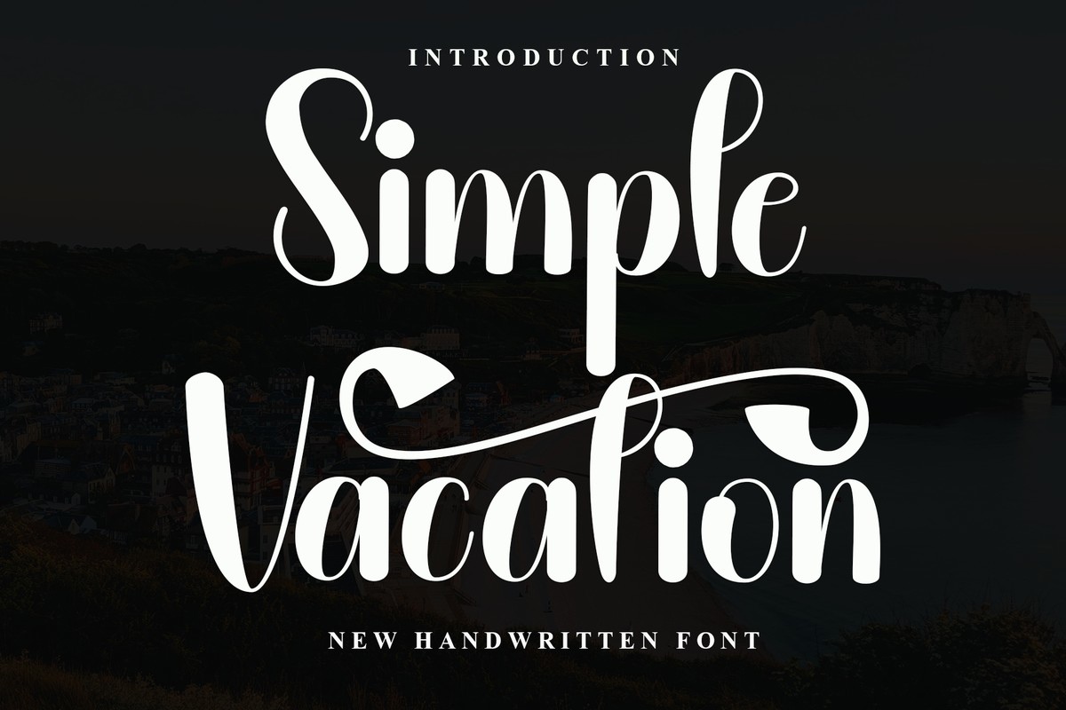 Simple Vacation Font