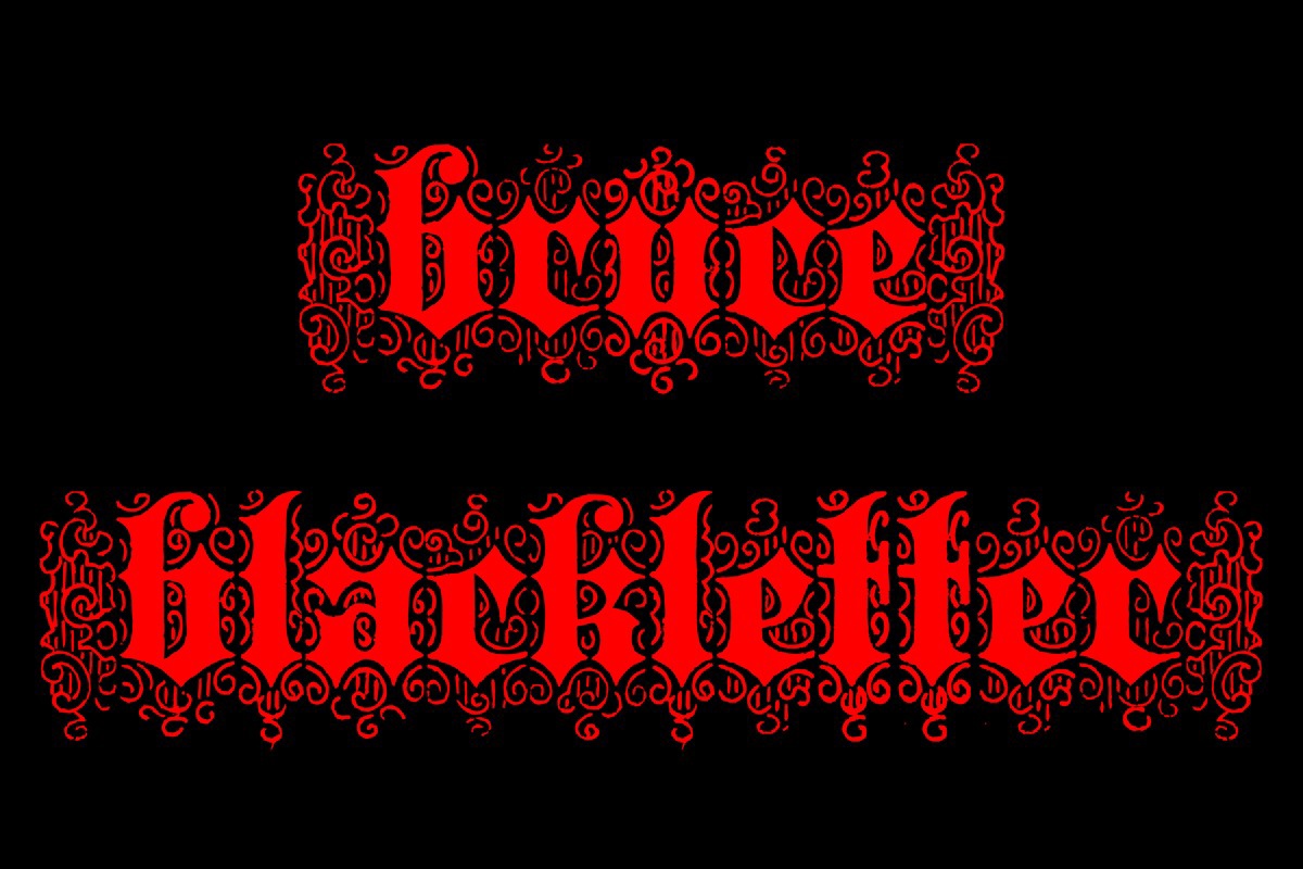 Bruce Blackletter Font