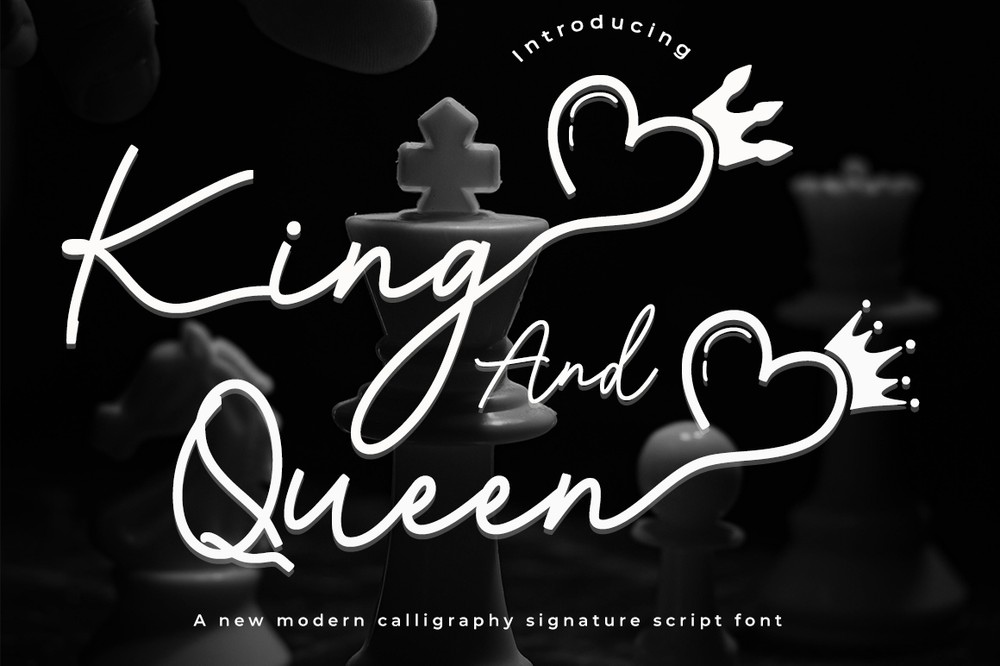 King and Queen Font