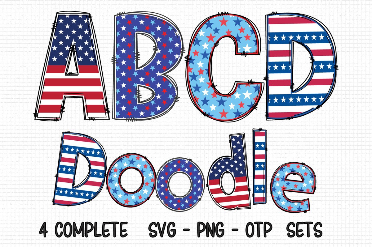 Patriotic Alpha Font