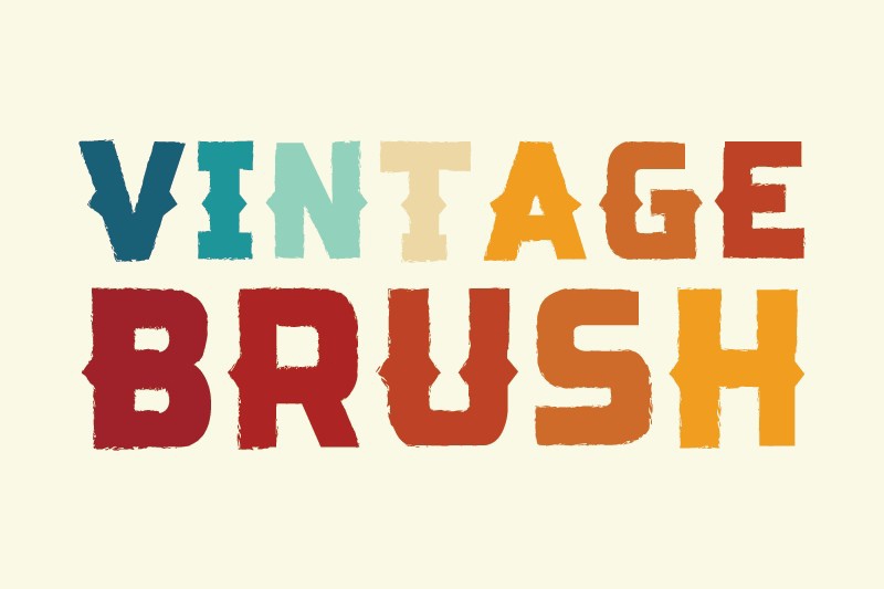 Vintage Brush Font