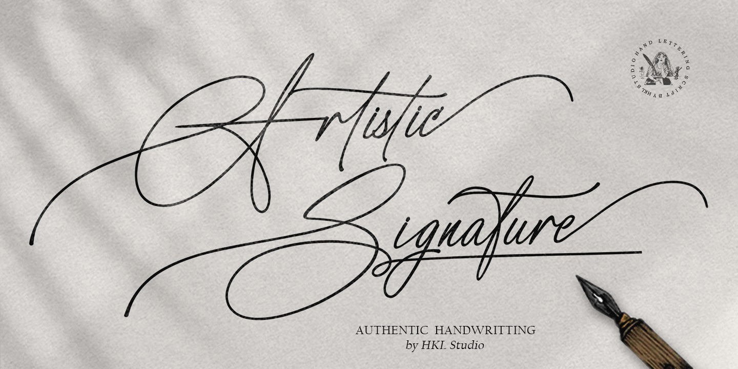 Artistic Sigature Font