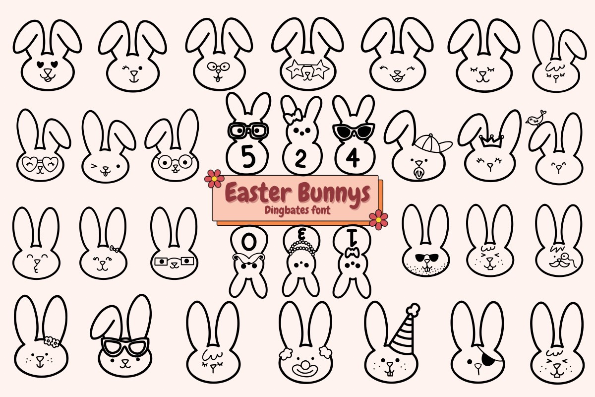 Easter Bunnys Font