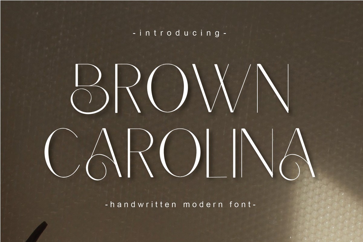 Brown Carolina Font