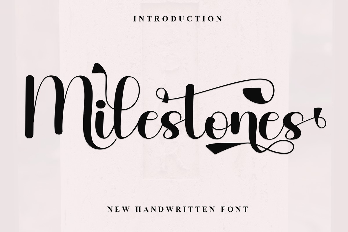 Milestones Font