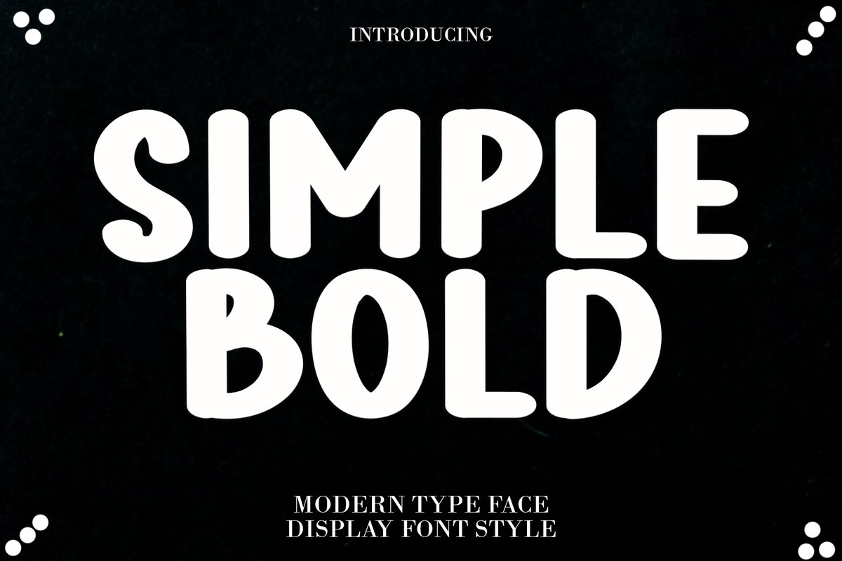 Simple Bold Font