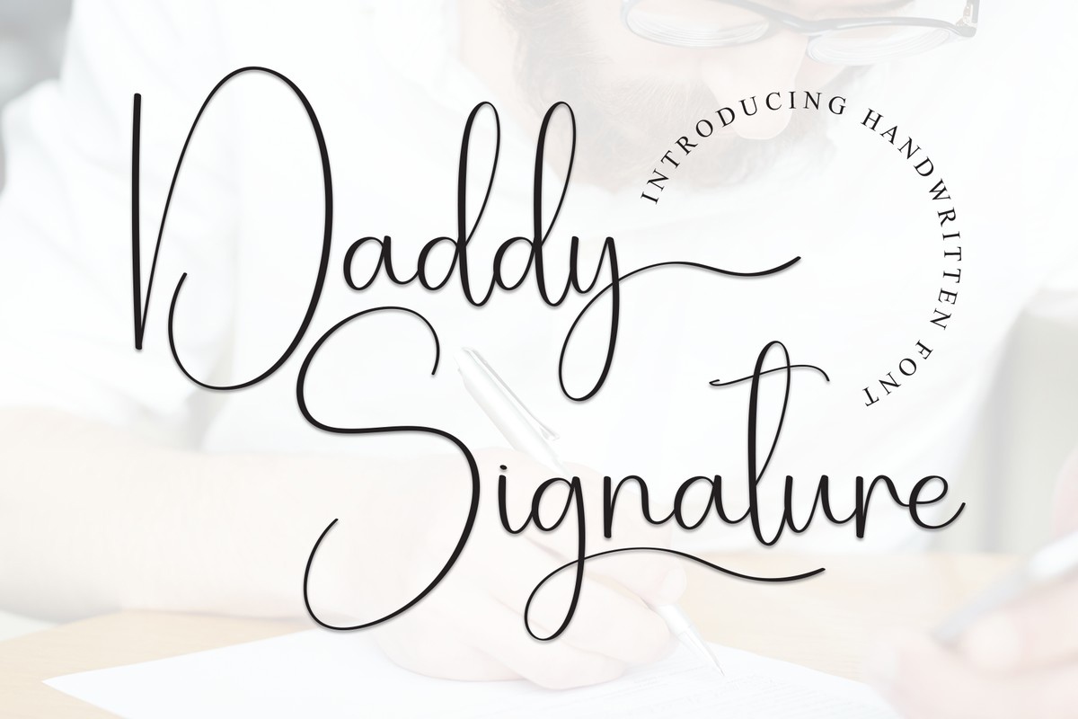 Daddy Signature Font