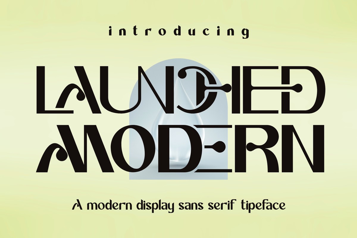 Launched Modern Font