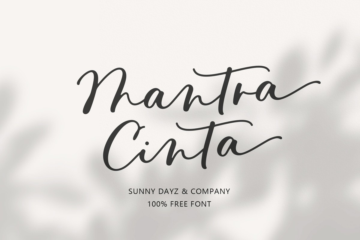 Mantra Cinta Font