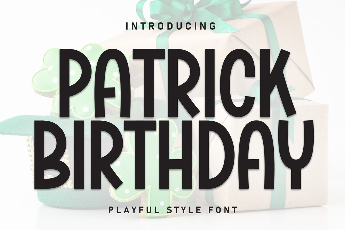 Patrick Birthday Font