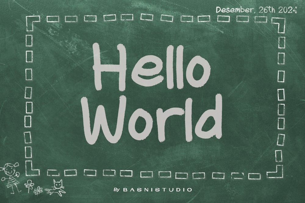 Hello World Font