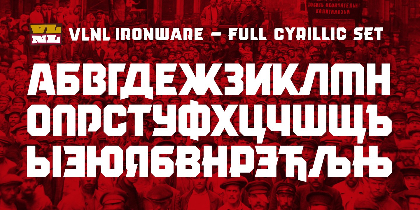 VLNL Ironware Font