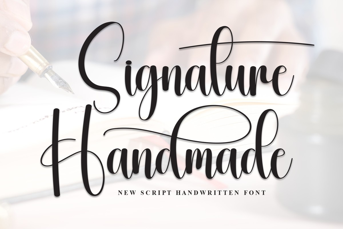 Signature Handmade Font