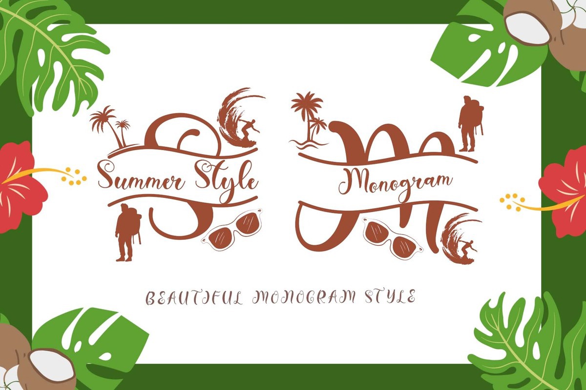 Summer Style Monogram Font