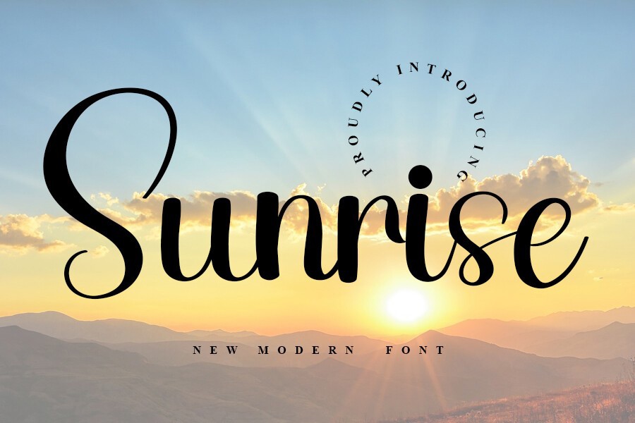 Sunrise Font