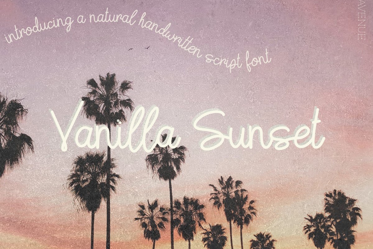 Vanilla Sunset Font