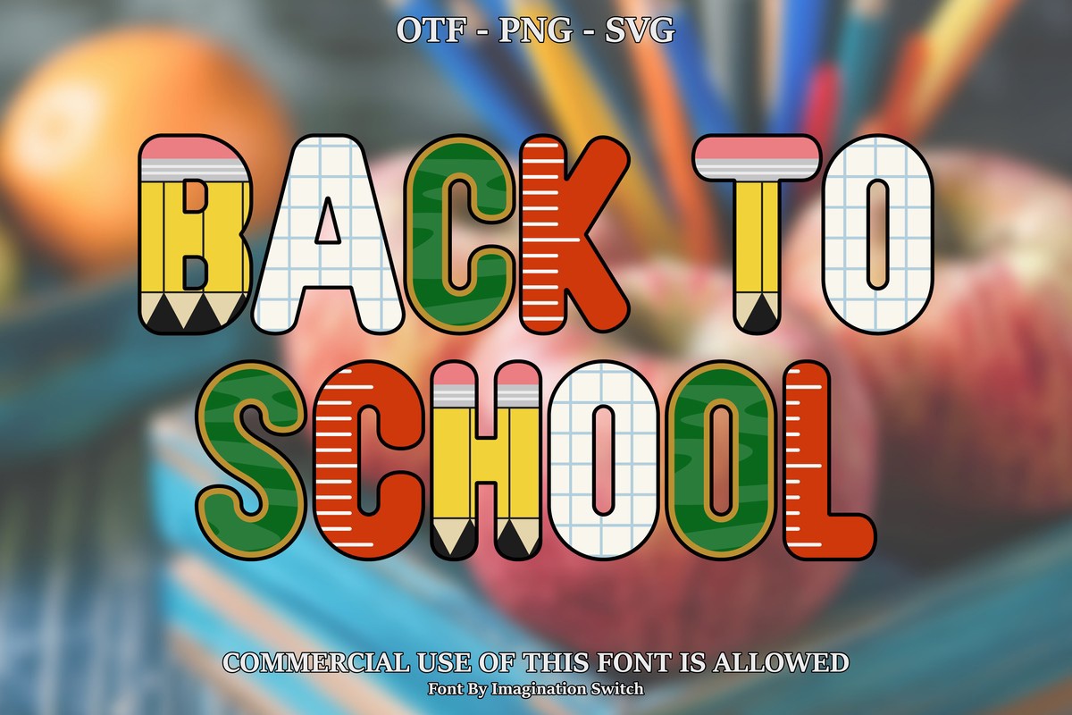 Back to School Collection Font