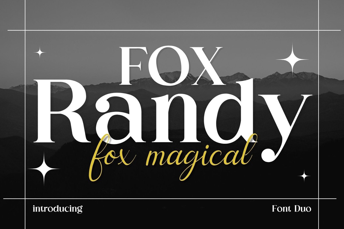 Fox Randy and Fox Magical Font