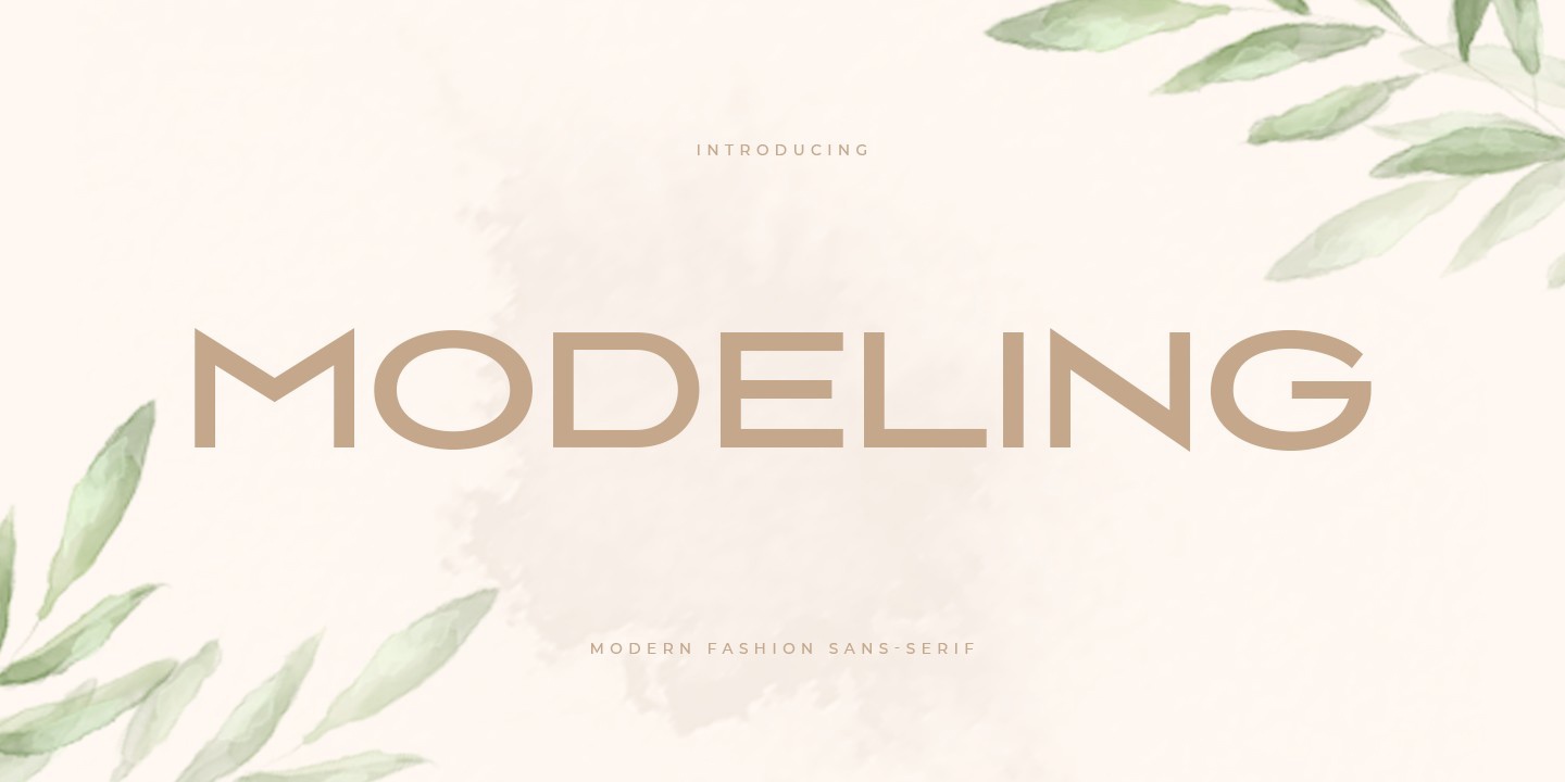 Modeling Font