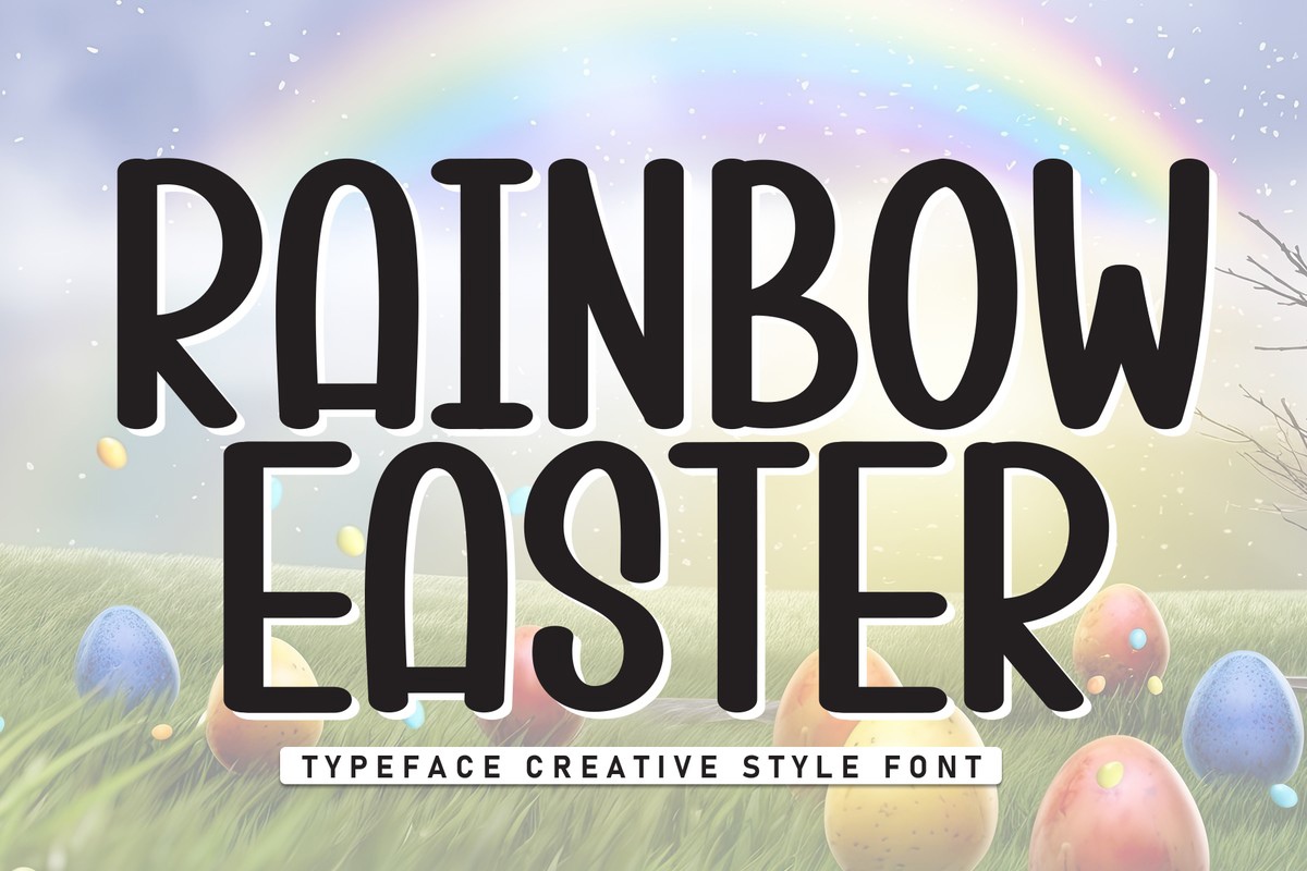 Rainbow Easter Font